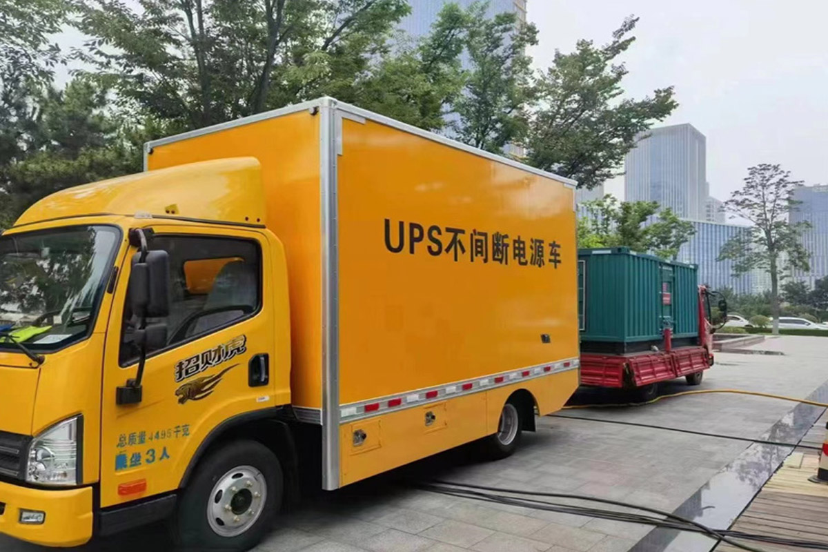 颍上发电机租赁施工现场