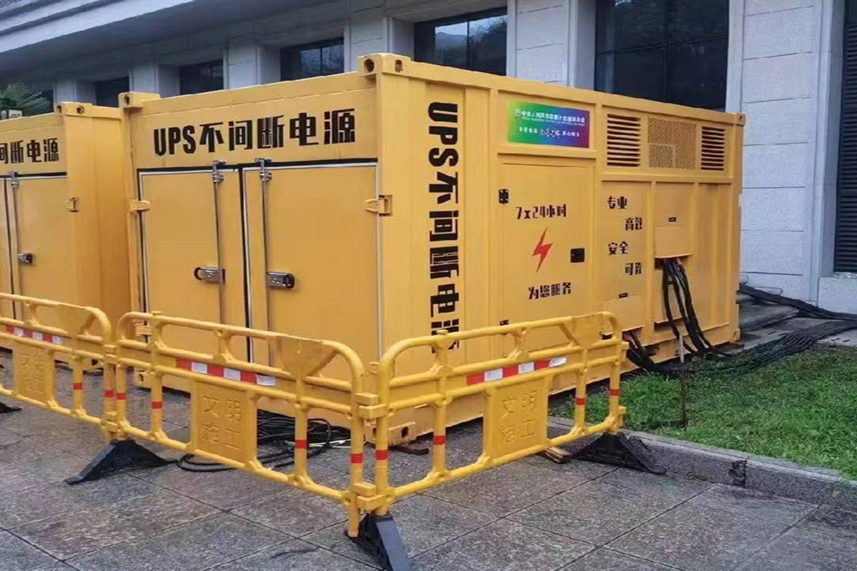 颍上发电机租赁施工现场